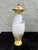 White Vintage Chinese Style Enameled Brass Scenic Vase With Double Finial Lid, Hand-Painted Figures For Sale - Image 8 of 12