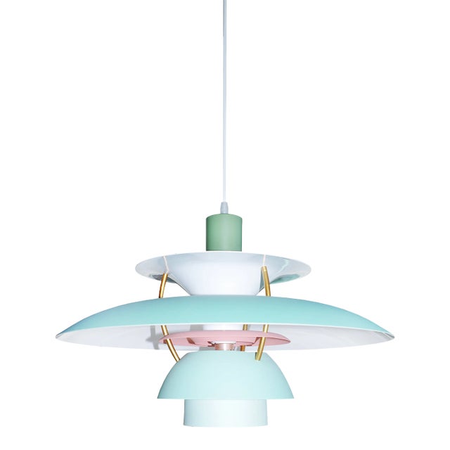 Galle Gradient Green Pendant Light For Sale