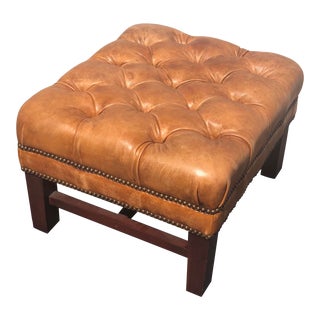 Ralph Lauren Leather Ottoman For Sale