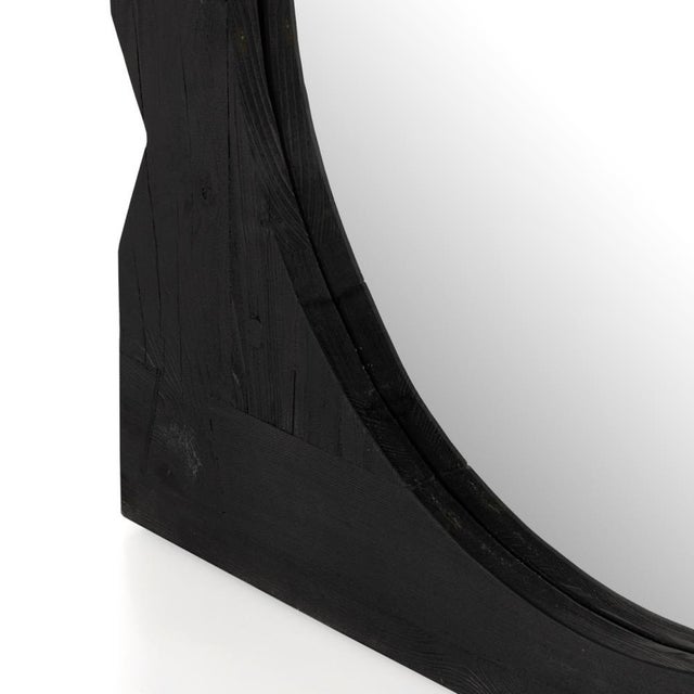 2020s Four Hands Aldrik Mirror, Black Reclaimed Pine For Sale - Image 5 of 7