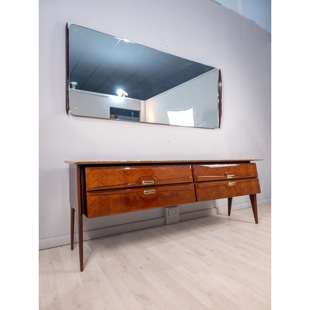 Mid-Century Sideboard with Mirror from La Permanente Mobili Cantù, 1950s, Set of 2 For Sale - Image 10 of 18