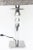 Silver Italian Visionaire Isotta Chain Link Luxury Silver Table or Console Lamp For Sale - Image 8 of 11