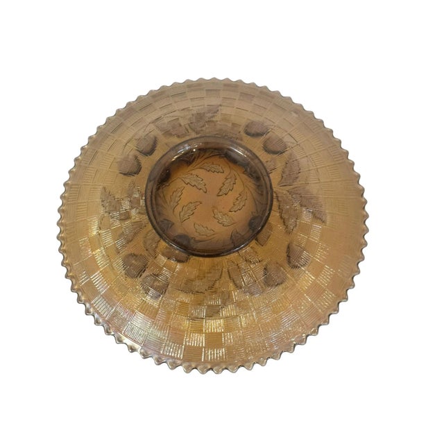 Northwood Carnival Glass Strawberry Plate For Sale - Image 4 of 4