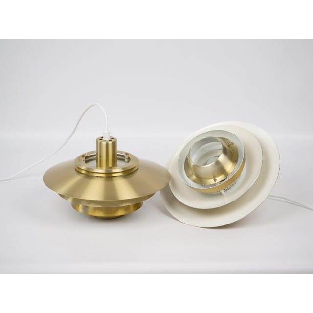 Vintage Danish Dania Lamp by Kurt Wiborg for Jeka, 1980s, Set of 2 For Sale - Image 6 of 13