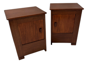 Art Deco Modernist Nightstands by J.A. Muntendam for L.O.V. Oosterbeek, 1920s, Set of 2
