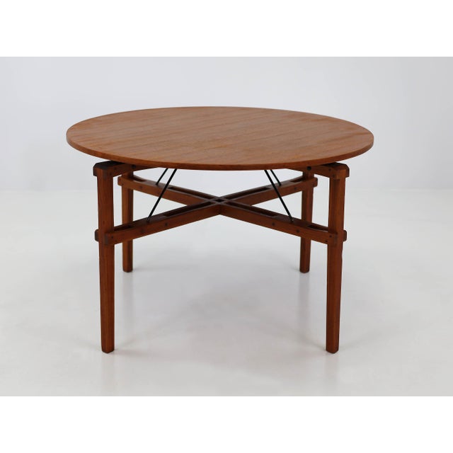 Brown Vintage Architectural Table and Chair by Franco Albini for Poggi, 1954, Set of 5 For Sale - Image 8 of 12