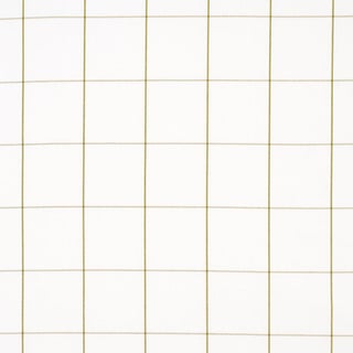 SAMPLE - Schumacher x Veere Grenney Woodman Check Fabric In Olive For Sale