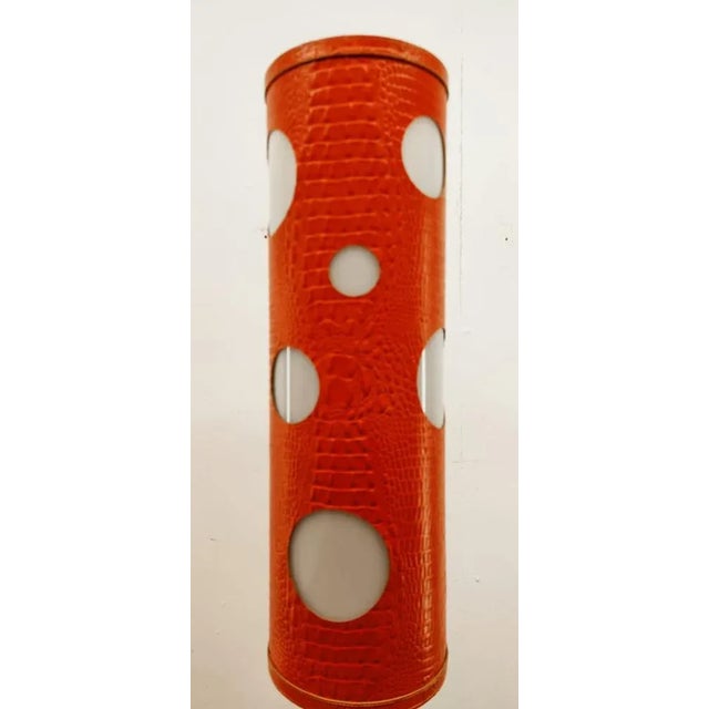 Cylinder Floor Lamp with Porthole For Sale - Image 12 of 16