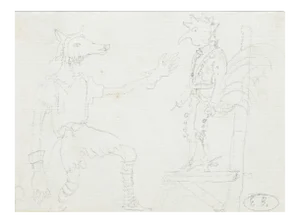 Scenography Original Pencil on Paper by E. Berman