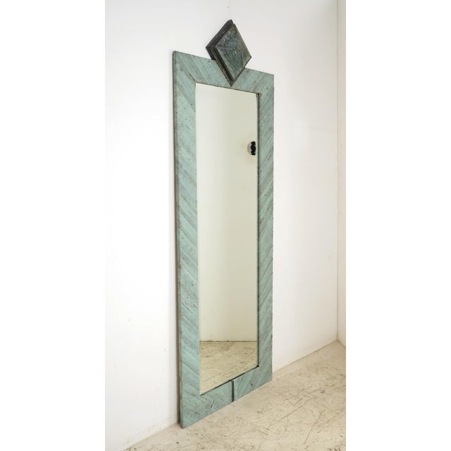 Traditional Handcrafted Copper Angle Strip Dressing Mirror 28.625 X 79.5 In. For Sale - Image 3 of 8