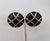 Vintage 1980s Signed Courreges Round Black Enamel Clip Earrings-2 Pieces For Sale - Image 4 of 7