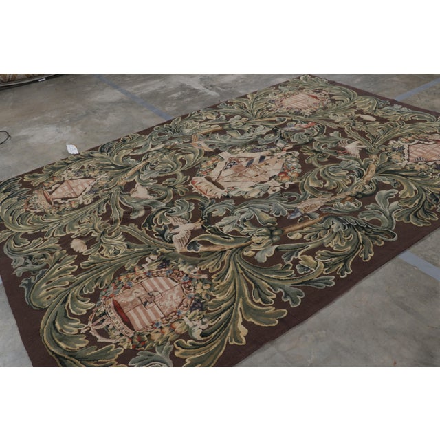 Handwoven in wool, this 8x11 contemporary rug by Rug & Kilim is inspired by antique Tudor rugs, flatweaves and...