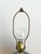 Vintage 80s Deco Revival Gray Cased Glass Table Lamp For Sale - Image 9 of 12