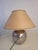 Vintage Silver-Plated Ceramic Table Lamp from La Bottega, 1980s For Sale - Image 4 of 13