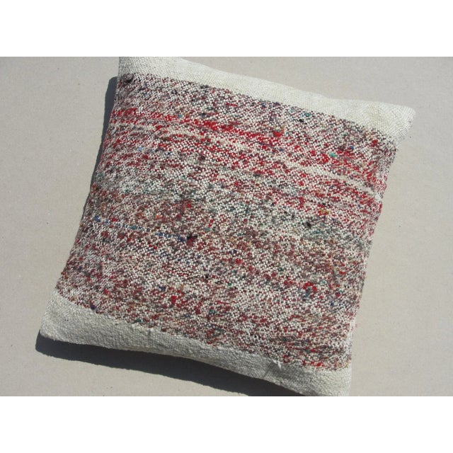 Kilim Rug Pillow Made from old turkish kilims Back side cotton and has closed with a solid hidden zipper size:16" x 16" It...