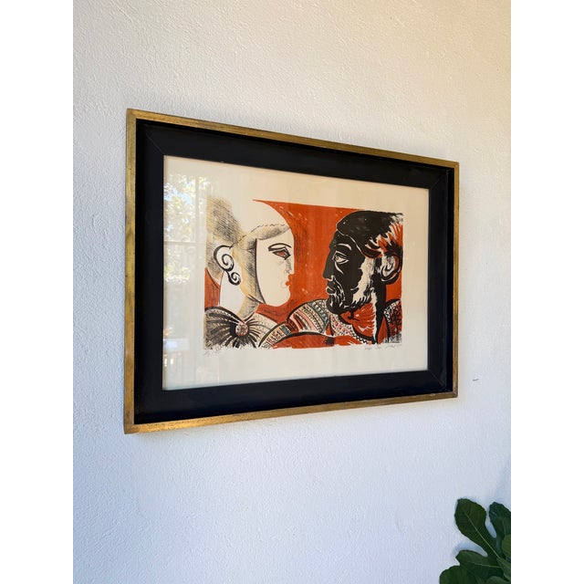 Paper Suso Céri, Saint Paul, 1960s, Paper, Framed For Sale - Image 7 of 18
