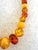 Chunky Baltic Amber Beaded Necklace With Gold Sterling Clasp For Sale - Image 4 of 6