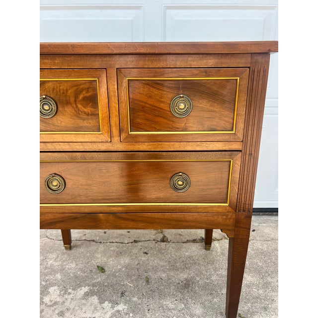 Late 19th Century French 19th Century Louis XVI Solid Walnut Chest of Drawers For Sale - Image 5 of 12