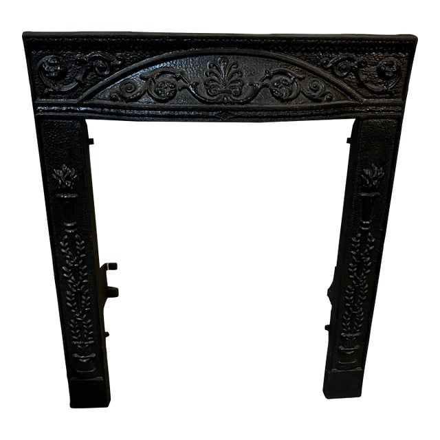 Heavy Metal Vintage Fireplace Cover For Sale