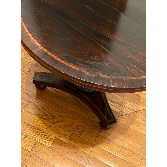 Oxblood Red Early 19th Century English Rosewood Tilt-Top Table For Sale - Image 8 of 12