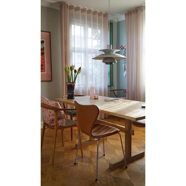 Gaspard Dining Table 180 in Light Oak and Brass by Eberhart Furniture For Sale - Image 15 of 18