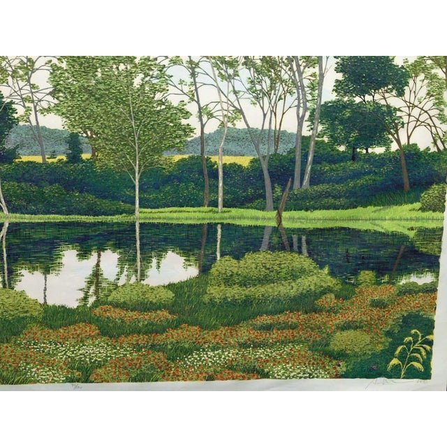 Gordon Mortensen "River Birch" Signed Numbered Woodcut Art Print For Sale In Denver - Image 6 of 8