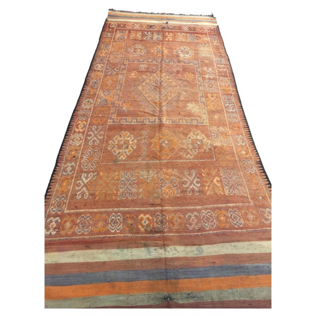 Vintage Moroccan Berber Rug, Handwoven Wool & Goat Hair, 1960 For Sale - Image 12 of 15
