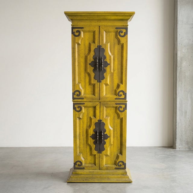 1970s Spanish Revival Bar Cabinet For Sale - Image 15 of 16