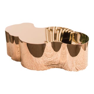 Luca Rose Gold Coffee Table For Sale