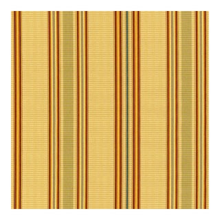 Sample - Schumacher Biella Silk Stripe Fabric in Spice For Sale
