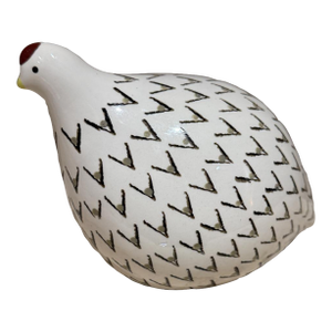 1970s Heidi Caillard Handmade Ceramic Quail Caille Lussan France