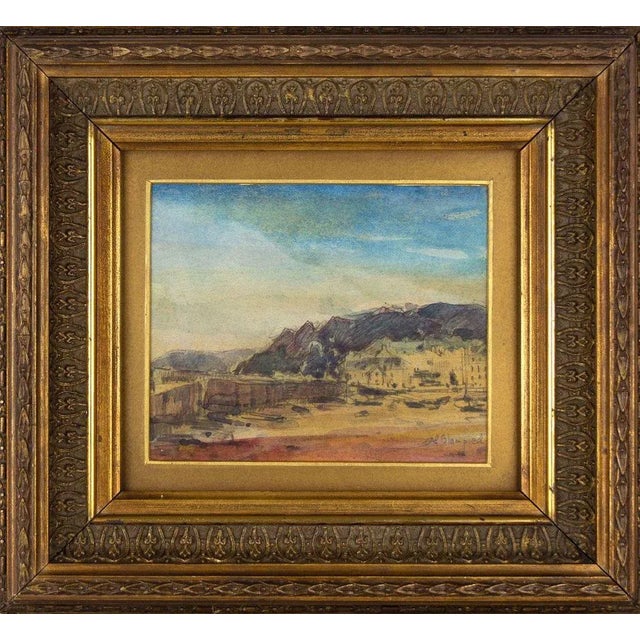 1950s Edmund Blampied RBA RE, Court House, St Aubin, Jersey, 1958, Watercolour, Framed For Sale - Image 5 of 5