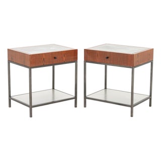 George Nelson Style Side Tables, Pair For Sale