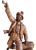 Large Antique Hand-Carved Wooden Sculpture Tyrolean Hunter with Game, 1900 For Sale - Image 11 of 18