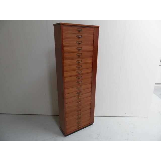 Vintage Watchmaker's Cabinet with Drawers, 1950s For Sale - Image 11 of 12