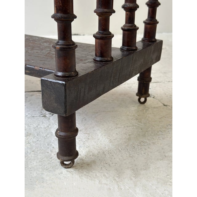 Vintage Two-Tiered Spool Entry Table / Console, Circa 1920s-40s For Sale - Image 13 of 16