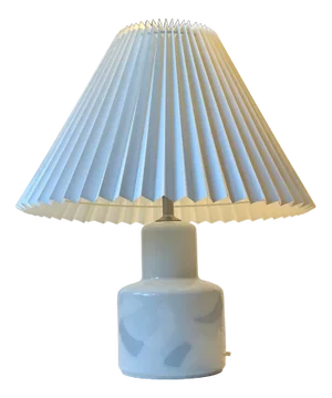 Modernist White Porcelain Table Lamp by Ivan Weiss for Royal Copenhagen, 1970s