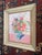 Wood Original Still Life Flower Bouquet Painting Framed For Sale - Image 7 of 7