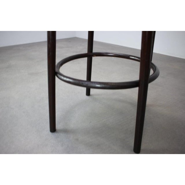 Wood Beech Bentwood Stool from Thonet, Former Czechoslovakia, 1920s For Sale - Image 7 of 12