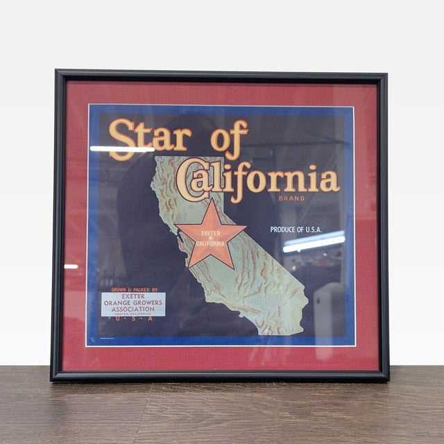 This set includes 5 framed prints featuring colorful vintage fruit and produce labels from California and Oregon. The set...