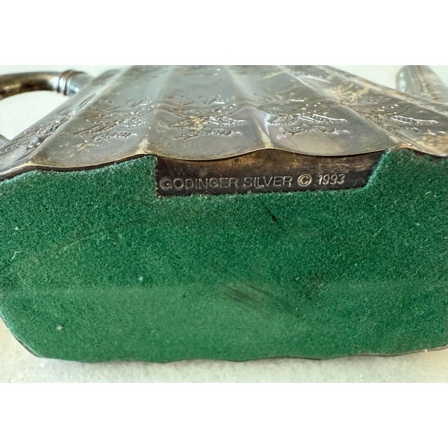 Vintage Silver Plate Teapot Napkin Holder by Godinger For Sale - Image 10 of 10