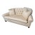 Ivory Silk Tufted Couches/Loveseats For Sale