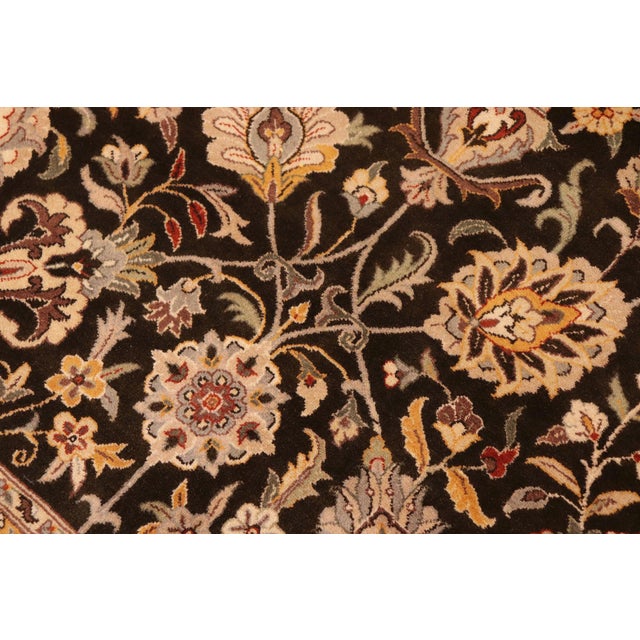 Heritage Tabriz Pak-Persian Charcoal/Taupe Wool Rug - 10'0'' X 14'3'' For Sale In New York - Image 6 of 8