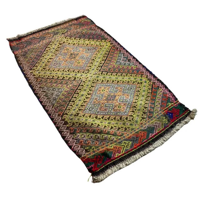 Small Anatolian Turkish Kilim Rug For Sale - Image 10 of 11