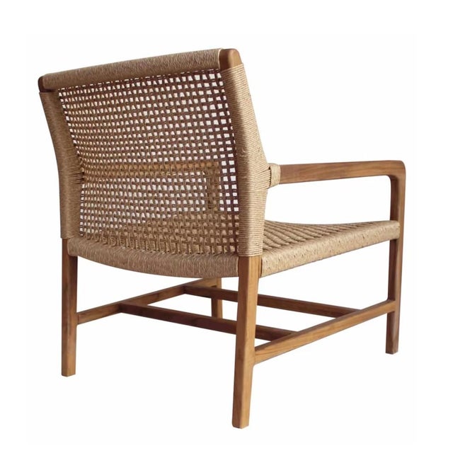 2020s Artesia Porto Wood Framed Patio Occasional Chair For Sale - Image 5 of 9