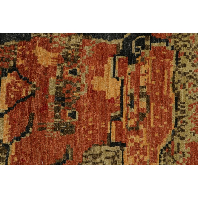 2010s Rug & Kilim’s Modern Pictorial “Kirin” Abstract Square Rug in Blue For Sale - Image 5 of 7