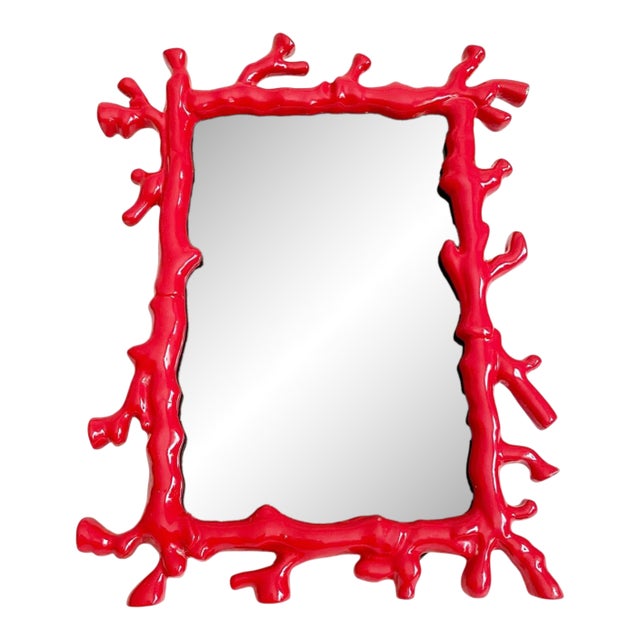 Red Coral Branch Tabletop Standing Picture Frame For Sale