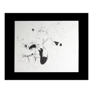 1967 “Vernissage” Lithograph by Jack Levine For Sale