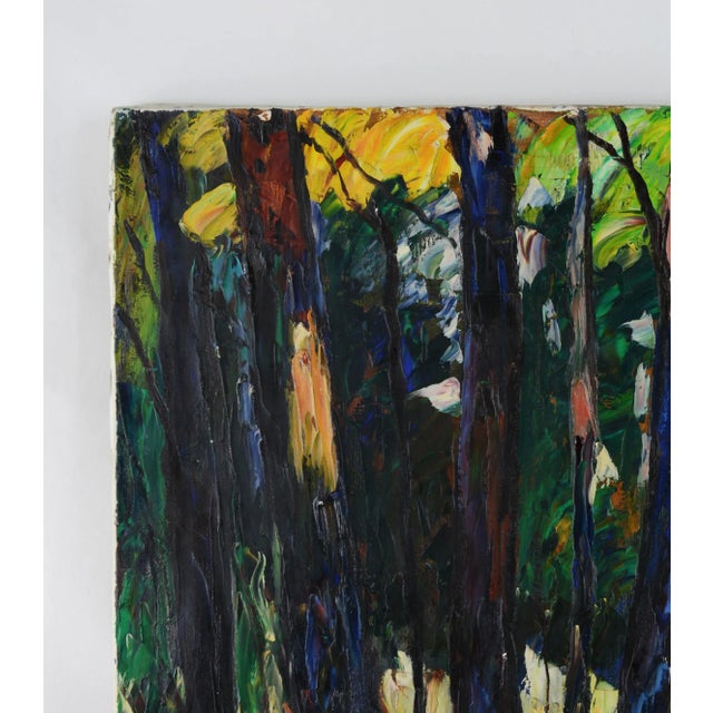 1960s Impressionist Oil Painting Woods Maurice Vagh-Weinmann (Hungary, 1897-1978) For Sale - Image 5 of 8