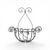 Shabby Chic Vintage Wrought Iron Scrolled Wall Pocket Planter For Sale - Image 3 of 17